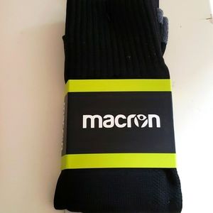Macron Rayon Calza Black Soccer Socks